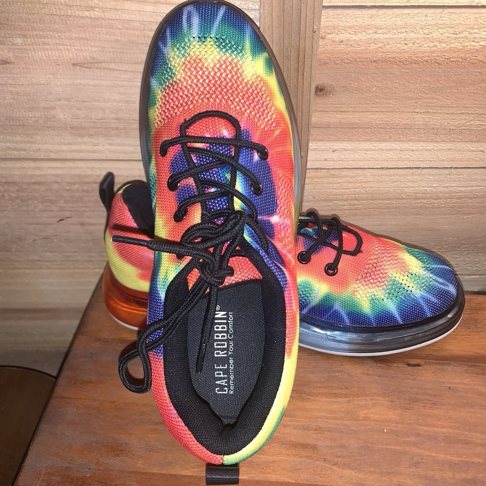 Cape Robbin Rainbow Burst SS Sneakers Tie Dye Full Air Cushion US SZ‎ 10 Nice.